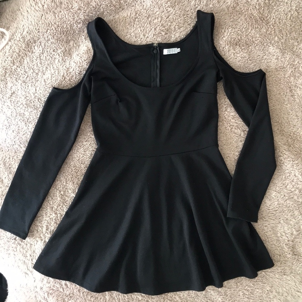 Black Tobi Long Sleeve Dress